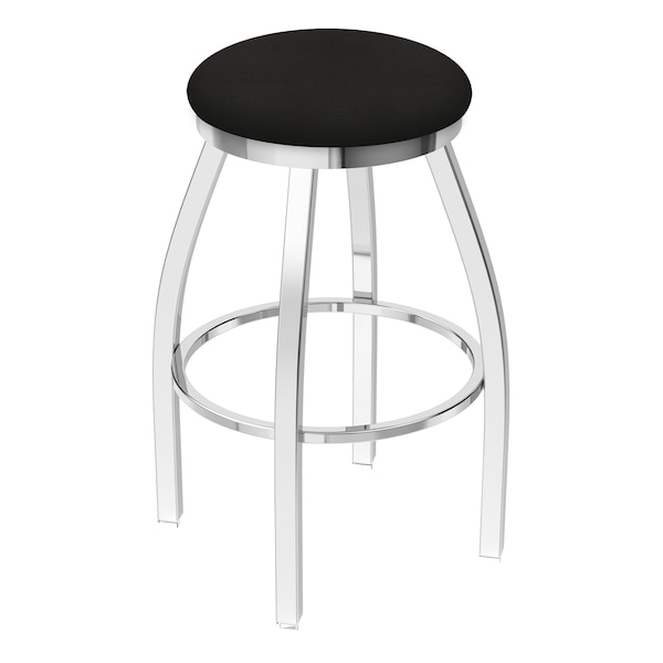 36" Swivel X-Tall Bar Stool, Chrome Finish, Canter Espresso Seat